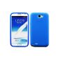 Samsung Galaxy Note 2 N7100 Silicone Case Cover Case Cover - Dark Blue (Electronics)