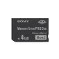Sony - MSMT4G - Memory Stick Pro Duo Mark 2 - 4 GB - Black (Electronics)