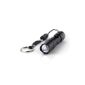 Black LED Flashlight Torch Light 3W White cell AA + Lanyard