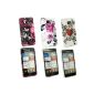 Me Out Kit FR - Samsung Galaxy S2 II i9100 Android - 3 Pack Protective Cases TPU Gel - Rose Garden, Bloom & Purple Heart Tattoo (Wireless Phone Accessory)