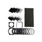 Complete kit ND2 ND4 ND8 filter ND16 G.ND2 G.ND4 G.N8 G.ND16 for Cokin square support + 9 + metal + covers LF292 lens adapter (Electronics)