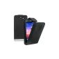 Membrane - Black Case Shell Huawei Ascend Y550 (Y550-L01, L02-Y550, Y550-L03) - Flip Case Cover Pouch (Wireless Phone Accessory)