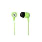 V7 Stereo In Ear Headset | Earphones | Headphones | inline microphone with answer | 3.5 mm jack 90 degrees angled | for iPad, iPhone, MP3 player, Samsung Galaxy, HTC, Sony Experia, tablets and smartphones | Green (Wireless Phone Accessory)