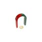 Horseshoe Magnet 80 x 60 x15 mm red / green - AlNiCo (Misc.)
