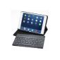 Perixx PERIDUO-801 bluetooth keyboard ipad mini - Mini 200x124x5 mm - Compatible with iPad mini - mini iPad 2 - Ipad mini 3 - iPhone - iPad - FREE Case - AZERTY (Electronics)