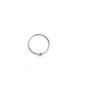 Piercing Nose Ring circle closed by ball 20Gx5 / 16 (0.8x8MM) Sterling Silver 925 (Jewelry)