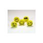 48 x Eraser Eraser smiley smiley face yellow