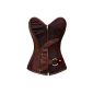 r-dessous Vintage brown corsage corset Steampunk Gothic Punk Corsage (Textiles)
