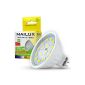 MAILUX SPN11158 LED energy saving lamp | Spot | MR16 GU5.3 | 5 Watt | clearly | 370 lm | 110 ° | warm white 2700 K | replaces 35 Watt | 1-pack