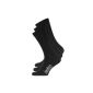 Set of 3 pairs of socks BAMBUS - darned hand edge - without elastic - man - black (Clothing)