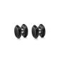 ManoaShark® 2er Set Magnetic Fake Plug 316L stainless steel or acrylic piercing earrings pierced earrings Earrings Plugs - 6, 8, 10, 12 mm (Toys)