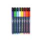 Chalk Markers Stationery Island W30 - 8 assorted colors - Felt Chalk Ink in liquid - Pointe warhead 3mm - 60 DAYS WARRANTY: SATISFACTION OR YOUR MONEY BACK 100% (Body Grey - erasing WITH DAMP) (Office Supplies)
