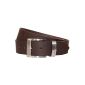 TOM TAILOR Belt Leather Belt Men's Belts TG 165/01 A Brown (Textiles)