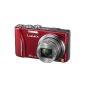 Panasonic Lumix DMC-TZ20EF-R Digital Camera 14.1 megapixel 16x optical Zoom Photo 3D Red (Electronics)