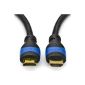 deleyCON 3m HDMI cable HDMI 2.0 / 1.4a compatible with high-speed Ethernet (Neuster Standard) ARC 3D 4K Ultra HD (1080p / 2160p) (Electronics)