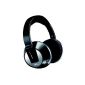 Philips SHC 8585 HighEnd wireless headphones with charging station, (Rechargeable, Double PLL, Super Silence Technology, auto-tuning, 3D sound) Black & Silver (accessory)