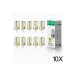 ELINKUME 10-pack 4Watt G4 LED light 57SMD 3014 LED lamp bulbs warm white, AC / DC12V
