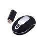 Daffodil WMS312B - Wireless optical mouse - Mini Notebook Wireless Mouse with USB Receiver - Black - Compatible with Microsoft Windows (8/7 / XP / Vista) and Apple Mac (OS X +) - wireless - no drivers needed (Electronics)