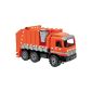 Lena 02059 - Powerful Giants Garbage truck Actros, orange, about 74 cm (toys)