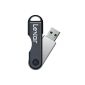 Lexar JumpDrive TwistTurn USB 2.0 16GB Grey LJDTT16GABEU (Accessory)