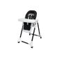 Looping Highchair Telescopic Black Home (Baby Care)