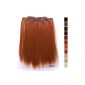 Prettyland R01 -7 Extensions 50cm smooth and supple hair clip - Red copper (Miscellaneous)