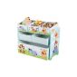 Disney Winnie The Pooh multi Toy Organizer for toys made of wood with fabric drawers storage box with drawers NEW (Toys)