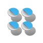 mumbi Set of 4 magnetic mounting for smoke detectors magnetic attachment for smooth surfaces (not for woodchip or loose plaster) (tool)