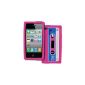 MPERO Apple iPhone 4 / 4S Silicone Skin Case Cover (Hot Pink Cassette Tape) (Electronics)