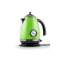Klarstein Aquavita Chalet - Electric kettle 1.7L to old-school style sweet tea with side thermometer (2200W, cool-touch handle) - Green (Kitchen)