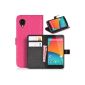 DONZO Wallet Structure Plus Case for LG Nexus 5 D821 Pink (Electronics)