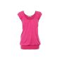 KRISP® Ladies T-Shirt Summer Top Gathered V-Neck size 36 38 40 42 44 46 48 (textiles)