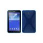 Silicone Case for Samsung Galaxy Tab 3 Lite 7.0 - X-Style blue - Cover PhoneNatic ​​Cover + Protector (Electronics)