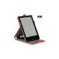 The original Gecko Covers Tolino Vision 2 Case / Tolino Vision Case E-Reader Ebook Bertelsmann worldview Thalia Telekom Hugendubel the latest generation Cover Case Bag - With stand function as a stand Case in ultrathin Slimfit design and wake / standby - function (Stand Case Red) (Electronics)