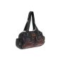 Handbag ELEPHANT CASUAL L Shoulder Bag Shopper waxed nylon // BLACK (Misc.)