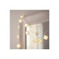 Garland Light Cells with 20 LED White Flowers White Hot