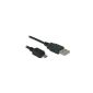 Wentronic USB cable (A male to Micro B connector) 1m (5 pieces) (Electronics)