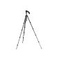 Manfrotto MKC3-H01 Compact Photo-Video Kit (tripod + hybrid head) black (VHS pin is not included) (Camera)