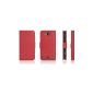 DONZO Wallet Structure Case for Samsung Ativ S I8750 Red (Electronics)