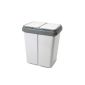 Alpfa refuse container 2 x 30 L Duo Bin gray / granite - Made in Europe (household goods)
