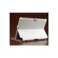 IVSO® Pouch Leather Case Ultra Thin with Multi-angle Stand for Samsung Galaxy Note 10.1 N8000 N8010 (White) (Electronics)