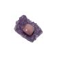 Rhodonite Tumbled Stone / Wasserstein and Amethyst raw piece for charging ideal combination for dogs against ticks (Personal Care)