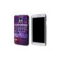 Grand Ever Cell Phone Case Cover for Samsung Galaxy S5 Slim Hard Case black border stripe painting Purple fashion pattern