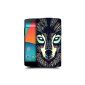 Headcase Designs Wolf Aztec animal faces Snap-on Back Cover Case for LG Google Nexus 5 D820 D821 (Wireless Phone Accessory)