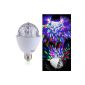 New Version VKtech® 3W E27 Crystal RGB LED Disco DJ Rotary Evening evening light lamp led lamp disco atmosphere