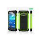 32nd Case shockproof Compatible Samsung Galaxy Ace SM-4 G357FZ with protective film and cleaning cloth - Green (Electronics)