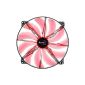 Aerocool Silent Master case fan (200mm, LED) Red (Accessories)