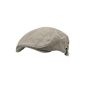 ililily Faux Leather Newsboy Cap Flat Pre-curved ivy Driver Hunting Hat (flatcap-513)