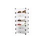 Songmics cabinet door shoe rack 6 layers easy to mount special-shelf convenient storage LPC06W