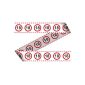 Udo Schmidt caution tape warning tape traffic sign 18 red white Length 15m (Toys)